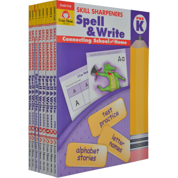 加州教材 8冊 Skill Sharpeners Spell Write 拼寫閱讀 英文原版 練習冊