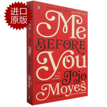 【现货】 英文原版 我*要你好好的 Me Before You 遇见你之前 文学版