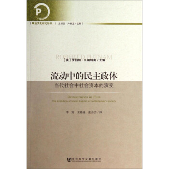 政治文化研究译丛·流动中的民主政体：当代社会中社会资本的演变 [Democracies in Flux: The Evolution of Social Capital in Contemporary Society] pdf epub mobi 电子书 下载