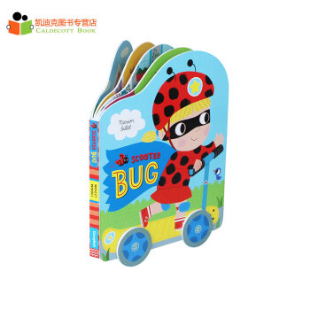 英文原版繪本 Scooter Bug 紙闆車輪玩具書小瓢蟲滑闆車紙闆0-2歲# pdf epub mobi 電子書 下載