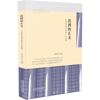 迟到的正义：影响中国司法的十大冤案 pdf epub mobi 电子书 下载