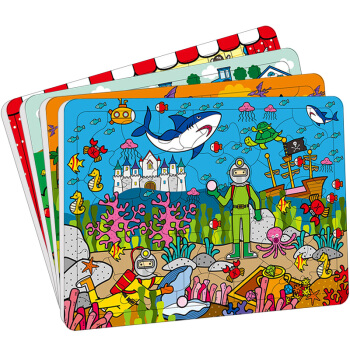 邦臣小紅花·動手動腦玩拼圖（4-6歲 套裝共4冊） [4-6歲] pdf epub mobi 電子書 下載