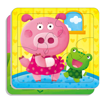 邦臣小紅花：動手動腦玩拼圖2（4塊） [2-3歲] pdf epub mobi 電子書 下載