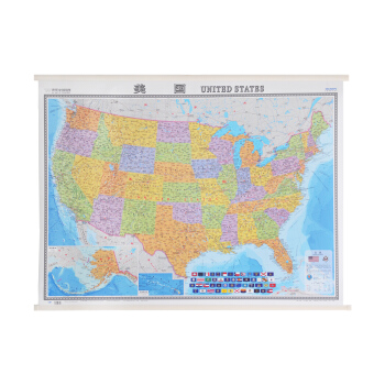 世界分國掛圖：美國地圖掛圖（中外對照 1170mm*860mm） pdf epub mobi 電子書 下載