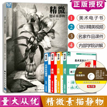 畫中話係列步步教學精微素描靜物基礎知識單體靜物水果器皿等步驟解析組閤範畫賞析美術高藝考書 默認 pdf epub mobi 電子書 下載