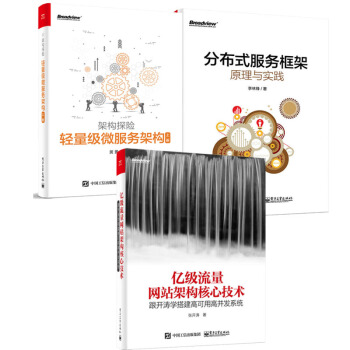 包邮 亿级流量网站架构核心技术+轻量级微服务架构+分布式服务框架原理与实践 三本 pdf epub mobi 电子书 下载