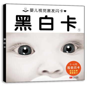 婴儿视觉激发闪卡：黑白卡1 [0-6个月] pdf epub mobi 电子书 下载