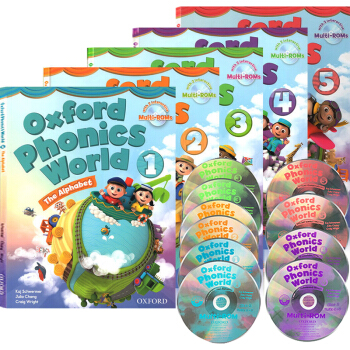 Oxford Phonics World1-5 5冊課程閤售 牛津自然拼讀教材 附10CD pdf epub mobi 電子書 下載