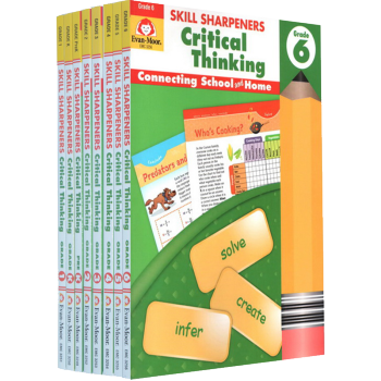 Skill Sharpeners Critical Thinking 8冊 加州教材 批判性思維 pdf epub mobi 電子書 下載