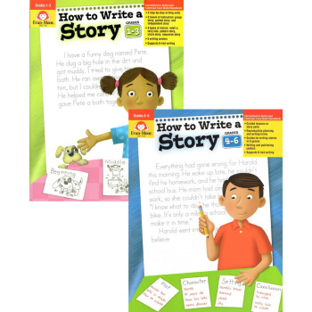 How to Write a Story Grades 1-6 如何写故事 加州教材 英文原版 pdf epub mobi 电子书 下载