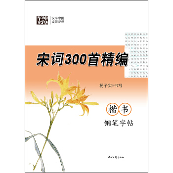 杨子实 宋词300首精编 楷书钢笔字帖 pdf epub mobi 电子书 下载