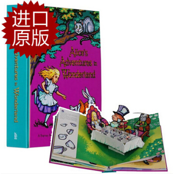英文原版Alices Adventures in 爱丽丝梦游仙境 立体书 英文原版书