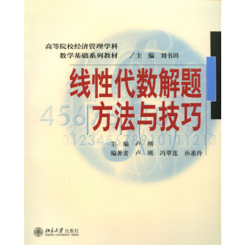 线性代数解题方法与技巧 pdf epub mobi 电子书 下载