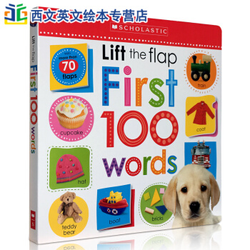 英文原版Lift The Flap First 100 words紙闆翻翻機關啓濛詞匯典 pdf epub mobi 電子書 下載