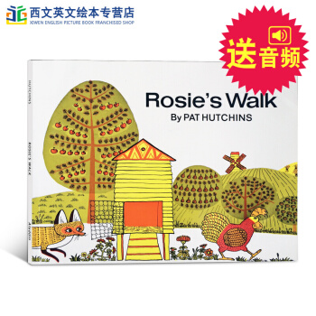英文原版绘本 Rosie's Walk Pat Hutchins母鸡萝丝去散步 送音频 pdf epub mobi 电子书 下载