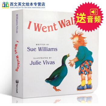 英文原版 I Went Walking 我想去散步 紙闆書 吳敏蘭推薦 送電子音頻 pdf epub mobi 電子書 下載