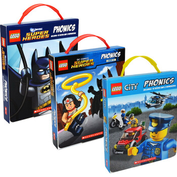 Lego City Super Heroes Phonics 樂高城市英雄書 3盒 英文原版繪本