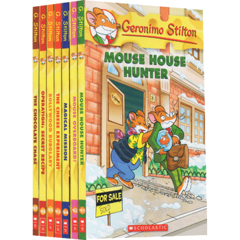 英文原版儿童读物 Geronimo Stilton 老鼠记者61-65 儿童桥梁章节书7册合售 pdf epub mobi 电子书 下载