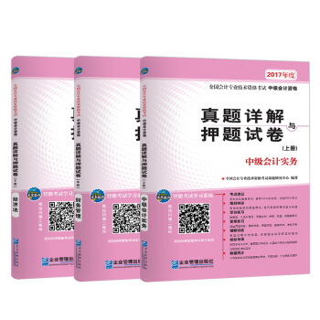 2017年全國會計專業技術資格考試真題詳解與押題試捲中級會計資格:中級會計實務+財務管理+經濟法（套裝共3冊） pdf epub mobi 電子書 下載