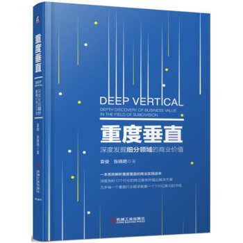 重度垂直：深度挖掘細分領域的商業機會 pdf epub mobi 電子書 下載