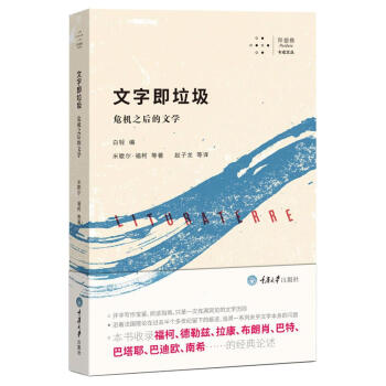 文字即垃圾：危机之后的文学 pdf epub mobi 电子书 下载