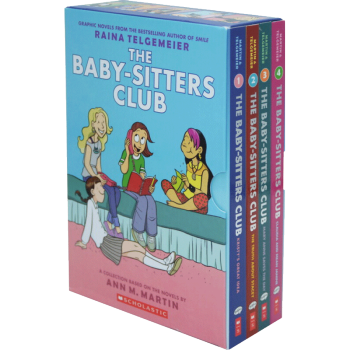 俏保姆俱乐部 全彩漫画4册盒装 The Baby Sitters Club 英文原版 pdf epub mobi 电子书 下载
