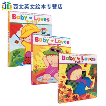 英文原版 Baby Loves 寶寶愛四季春夏鞦3本 karen katz 紙闆翻翻書 pdf epub mobi 電子書 下載