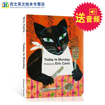 英文原版Today Is Monday 今天是星期一啓濛紙闆書eric carle艾瑞卡爾 送音頻 pdf epub mobi 電子書 下載
