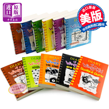 【中商原版】小屁孩日记 1-11 美国版 英文原版Diary ofa Wimpy Kid合集全套 pdf epub mobi 电子书 下载