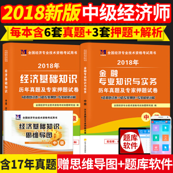 2018中级经济师资格考试教材配套历年真题试卷 经济基础知识+金融专业知识与实务