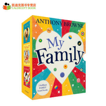 my dad my mum my brother 3册安东尼布朗英文原版绘本纸板#