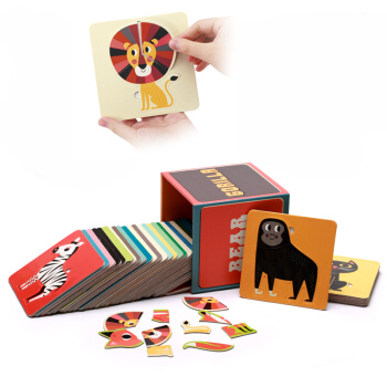 醉美動物拼圖 幼兒早教益智拼圖 中英雙語含32種動物 [2-6歲] pdf epub mobi 電子書 下載