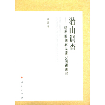 潜山调查——转型时期农民能力问题研究 pdf epub mobi 电子书 下载