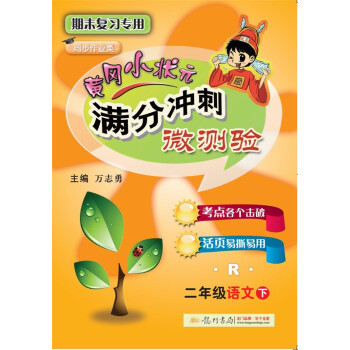2018年春季 满分冲刺微测验二年级语文（下）（R）人教版 与最新部编版教材同步 pdf epub mobi 电子书 下载