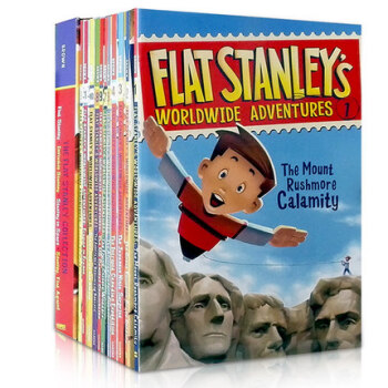 英文原版 Flat Stanley 17本 扁平男孩斯坦利 男孩英雄主题 章节桥梁书小说 pdf epub mobi 电子书 下载