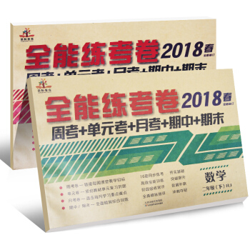全能练考卷二年级语文+数学下册人教部编版(套装共2册)/二年级试卷下册