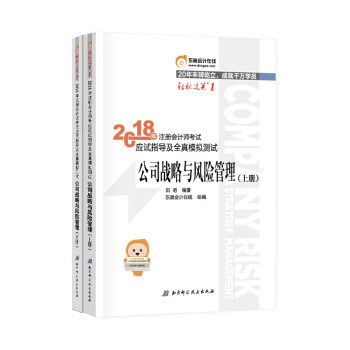 注册会计师2018教材东奥轻松过关1应试指导及全真模拟测试 公司战略与风险管理（套装共2册） pdf epub mobi 电子书 下载