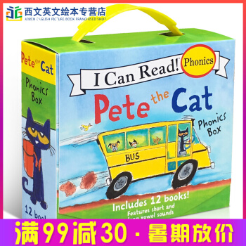 英文原版皮特貓 Pete the Cat Phonics 12冊 pdf epub mobi 電子書 下載