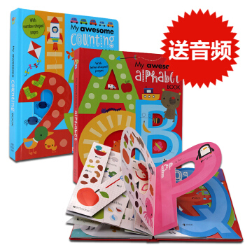 英文原版My Awesome Alphabet Counting Book启蒙数字字母书 pdf epub mobi 电子书 下载