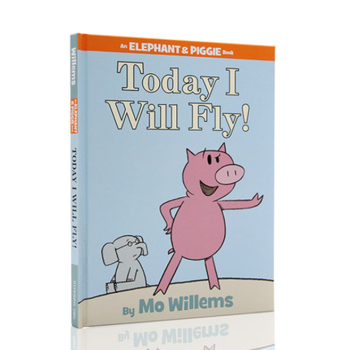 進口英文原版繪本Today I Will Fly小豬小象吳敏蘭推薦Mo Willems