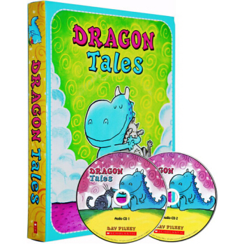 英文原版绘本 Dragon Tales 内裤超人同作者 Dav Pilkey 附2CD pdf epub mobi 电子书 下载