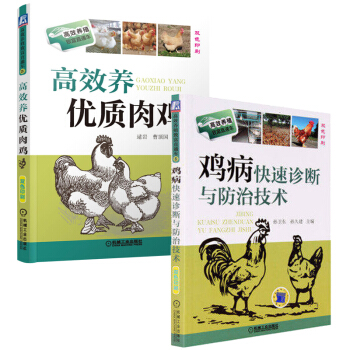 雞病快速診斷與防治技術+高效養優質肉雞全兩冊養雞書籍雞養殖大全書籍養雞技術大全書籍養雞病防