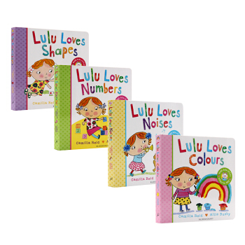 英文原版 Lulu 4冊閤售 我愛露露係列 紙闆翻翻書 幼兒英文啓濛認識
