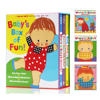 原版Karen Katz 凱倫卡茨 經典翻翻書Baby's Box of Fun 3冊盒裝 pdf epub mobi 電子書 下載
