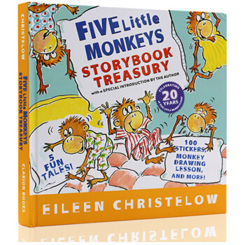 英文原版Five Little Monkeys 五只猴子5个故事精装合集 廖彩杏书单 pdf epub mobi 电子书 下载