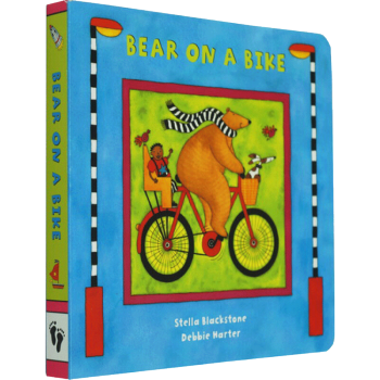 英文原版绘本 Bear on a Bike 比尔熊骑自行车 儿童启蒙纸板书有音频 Barefoot pdf epub mobi 电子书 下载