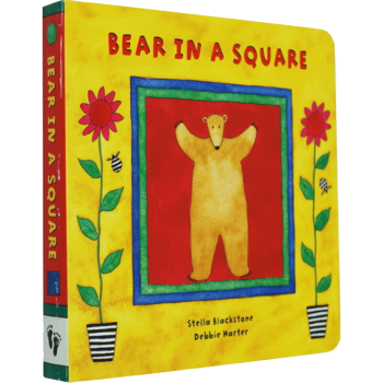 英文原版繪本 Bear in a Square 正方形裏的比爾熊 紙闆書 Barefoot pdf epub mobi 電子書 下載