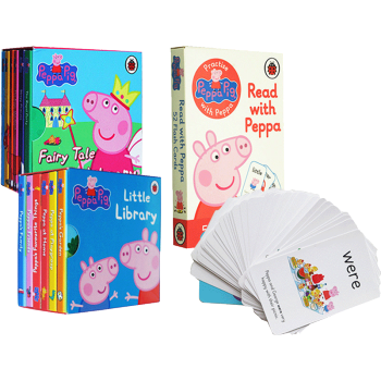 粉紅豬小妹 Peppa Pig 小豬佩奇 紙闆書12冊 +英文學習 字卡1盒 英文原版 pdf epub mobi 電子書 下載