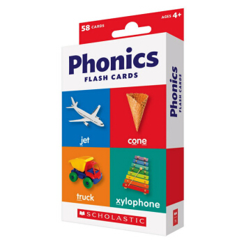 Scholastic Flash Cards Phonics 兒童早教自然拼讀 字卡卡片