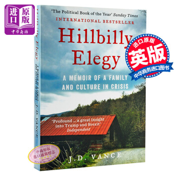 【中商原版】乡下人的悲歌英文原版Hillbilly Elegy J.D.Vance J.D.万斯 pdf epub mobi 电子书 下载